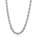 Fashion18K Vacuum Plated Silver Jewelry Stainless Steel Jewelry Twist Necklace